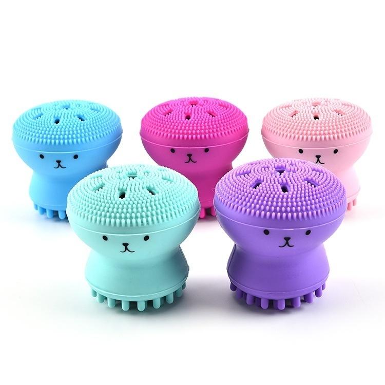 Softly Silicone Manual Multi Function Massage Exfoliator face washing brush